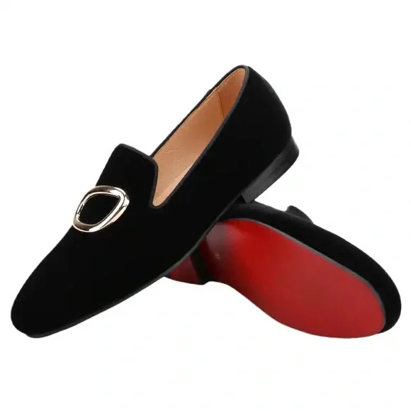 Shoes | Mens Black Velvet Classic Loafers | Poshmark display picture 2